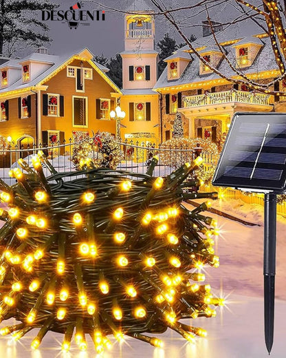 LUCES SOLARES CALIDAS DE NAVIDAD