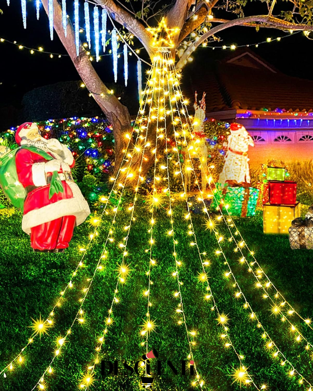 Árbol De Luces Navideñas